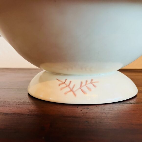 Vintage 1950s CarltonWare Hand Painted Hazelnut Footed Bowl Cottagecore Boho - Picture 3 of 9